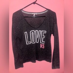 Victoria's Secret Charcoal Long Sleeve Tee